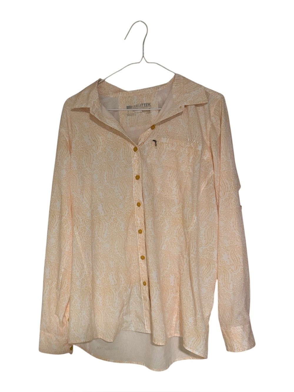 Ariat paisley print tek button down